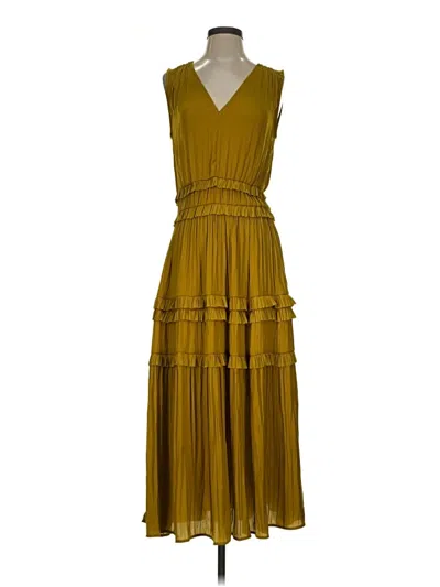 Pre-owned Current Air Casual Dress In Gold