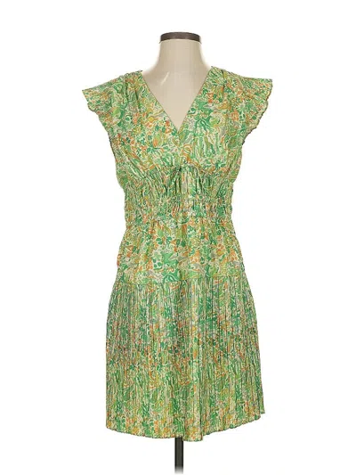 Pre-owned Current Air Casual Dress In Green
