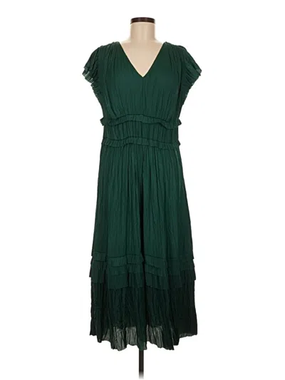 Pre-owned Current Air Casual Dress In Green
