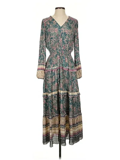 Pre-owned Current Air Casual Dress In Green