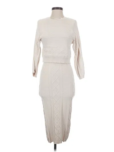 Pre-owned Current Air Casual Dress In Ivory