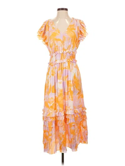 Pre-owned Current Air Casual Dress In Orange