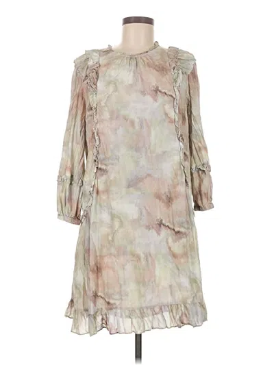 Pre-owned Current Air Casual Dress In Tan