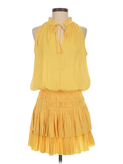 Pre-owned Current Air Casual Dress In Yellow