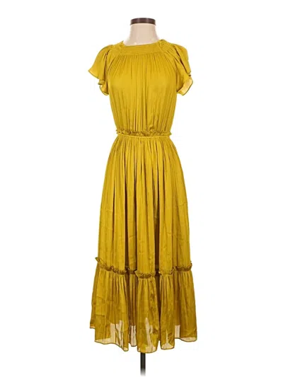 Pre-owned Current Air Casual Dress In Yellow
