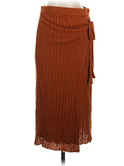Pre-owned Current Air Casual Skirt In Brown