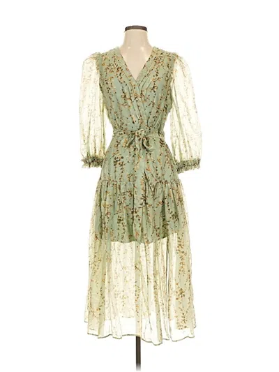 Pre-owned Current Air Cocktail Dress In Green