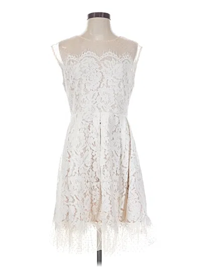 Pre-owned Current Air Cocktail Dress In Ivory