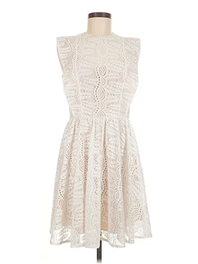 Pre-owned Current Air Cocktail Dress In White