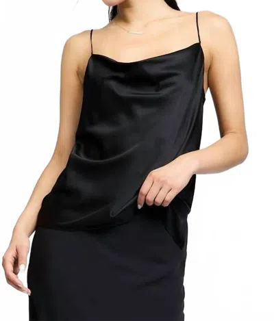 Current Air Cowl Neck Cami Top In Black