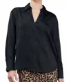 Current Air Decker Starry Night Pullover Blouse In Black In Black