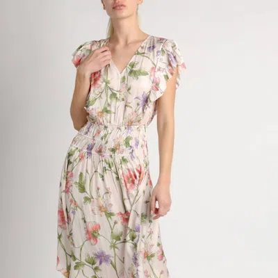 Current Air Fit & Flare Dress In Light Pink Floral In Multi