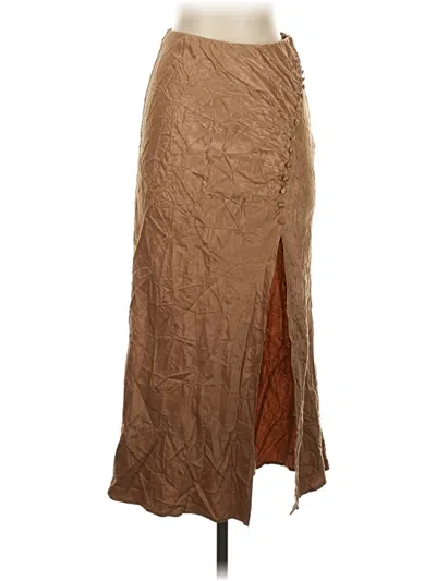 Pre-owned Current Air Formal Skirt In Brown