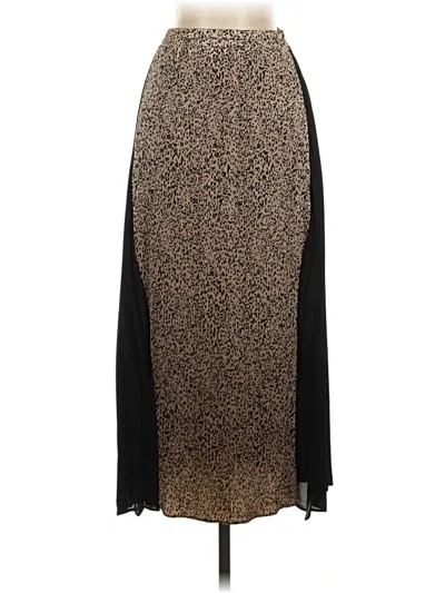 Pre-owned Current Air Formal Skirt In Gold