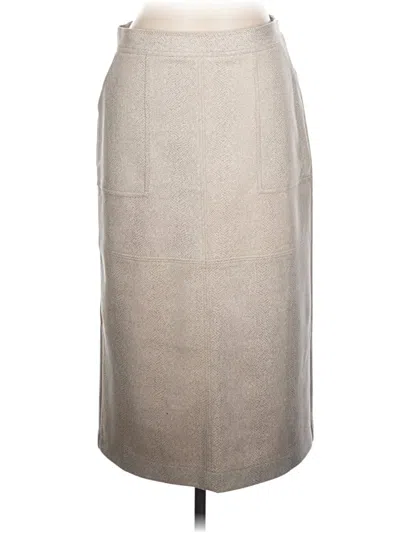 Pre-owned Current Air Formal Skirt In Tan