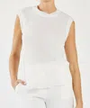 Current Air Gabrielle Layered Tank In White In White