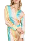 Current Air Gradation Printed Long Sleeve Shirt In Desert Rainbow
