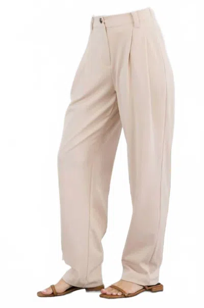Current Air High Waisted Trouser In Taupe In Multi