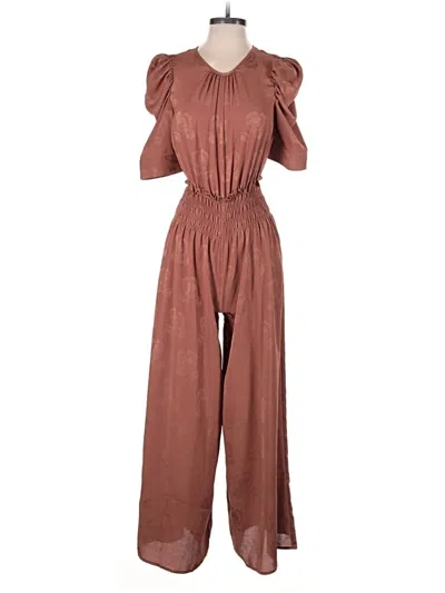 Pre-owned Current Air Jumpsuit In Brown