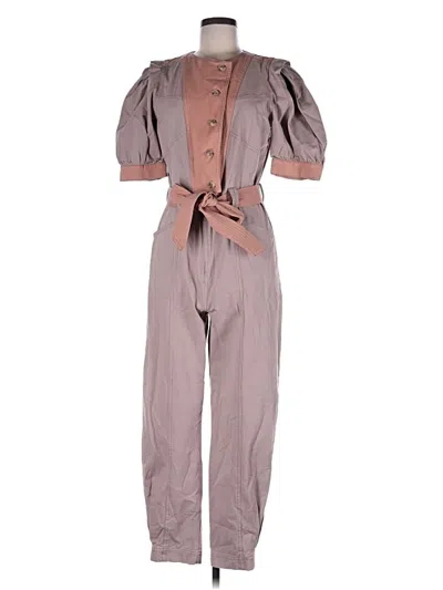 Pre-owned Current Air Jumpsuit In Brown