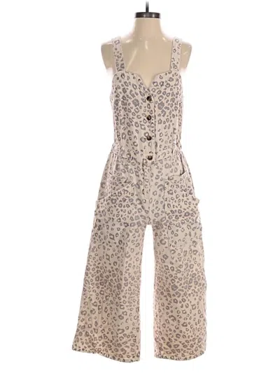Pre-owned Current Air Jumpsuit In Tan