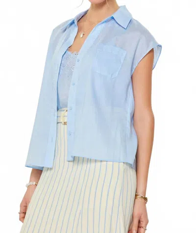 Current Air Larimar Camisole With Shirt In Pale Blue