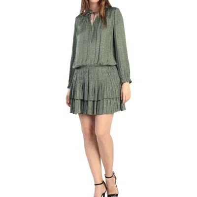 Current Air Laurel Mini Star Dress In Green