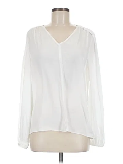 Pre-owned Current Air Long Sleeve Blouse In Ivory