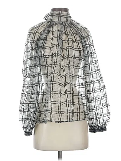 Current Air Long Sleeve Blouse In Gray