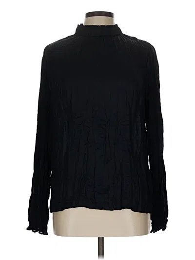 Pre-owned Current Air Long Sleeve Top Black Turtleneck Tops