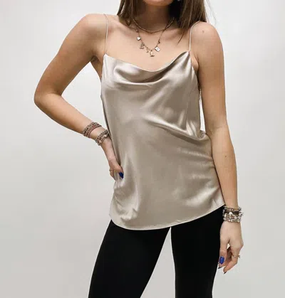 Current Air Lucky Stars Layering Camisole In Champagne In White