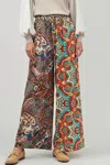 Current Air Patterned Pants In Brown Multi In Multi