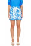 Current Air Raylee Floral Shorts In Blue In Multi