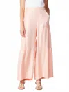 Current Air Rumi Flare Pants In Peach Fuzz In Pink