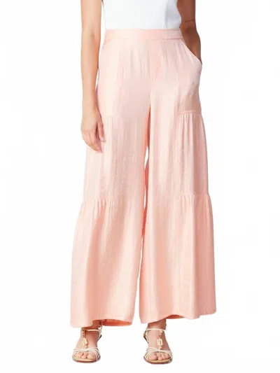 Current Air Rumi Flare Pants In Peach Fuzz In Pink