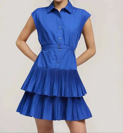 Current Air Ryann Mini Dress In Blue