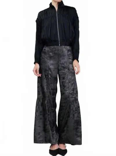 Current Air Shirring Detail Short Jacket In Black