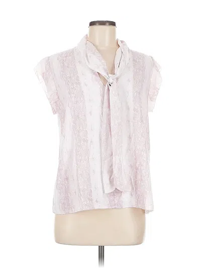 Pre-owned Current Air Short Sleeve Blouse In Pink