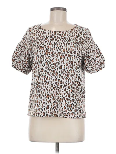 Pre-owned Current Air Short Sleeve T-shirt In Brown