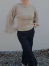 Current Air Shrug Sweater Set In Beige In Neutral