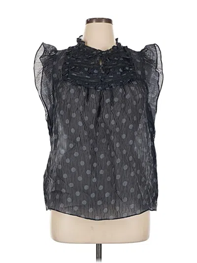 Pre-owned Current Air Sleeveless Blouse In Black