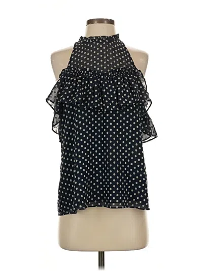 Pre-owned Current Air Sleeveless Blouse In Black