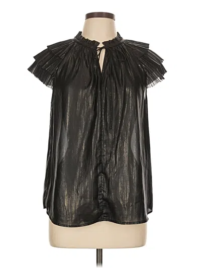 Pre-owned Current Air Sleeveless Blouse In Black