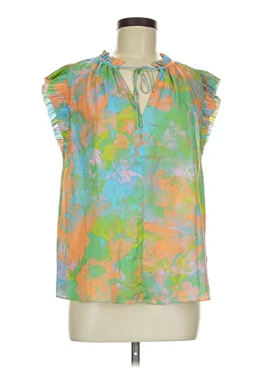 Pre-owned Current Air Sleeveless Blouse In Green
