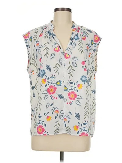 Pre-owned Current Air Sleeveless Blouse In Ivory