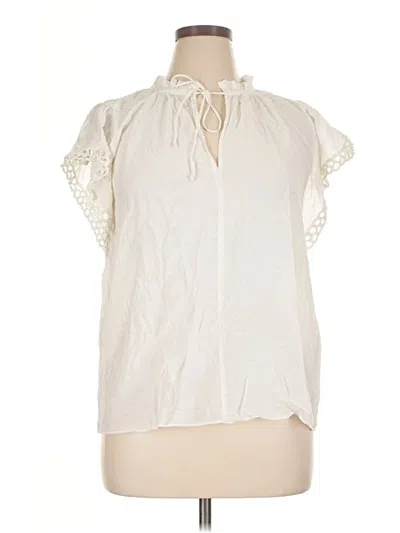 Pre-owned Current Air Sleeveless Blouse In Ivory