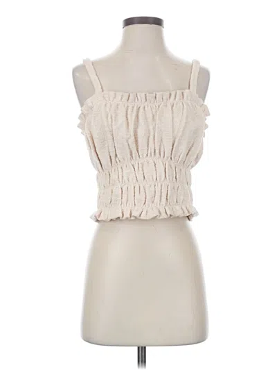 Pre-owned Current Air Sleeveless Blouse In Ivory