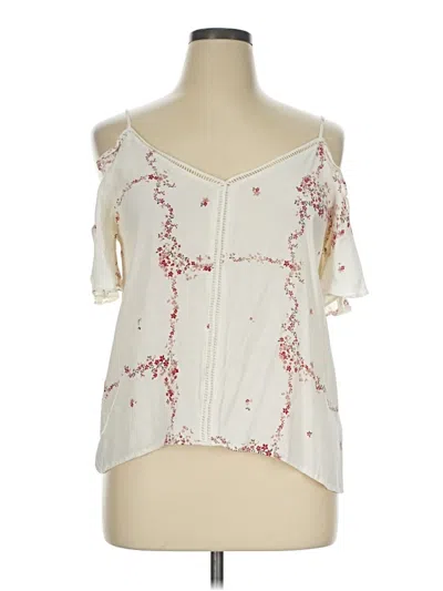 Pre-owned Current Air Sleeveless Blouse In Ivory