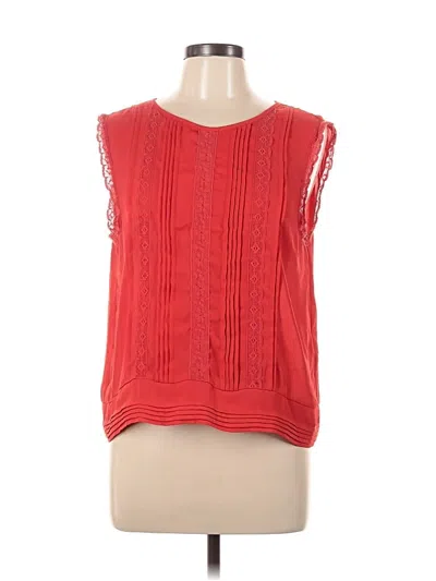 Pre-owned Current Air Sleeveless Blouse In Red