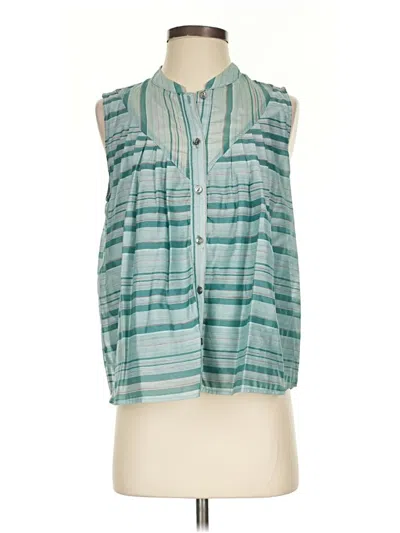 Pre-owned Current Air Sleeveless Blouse In Teal